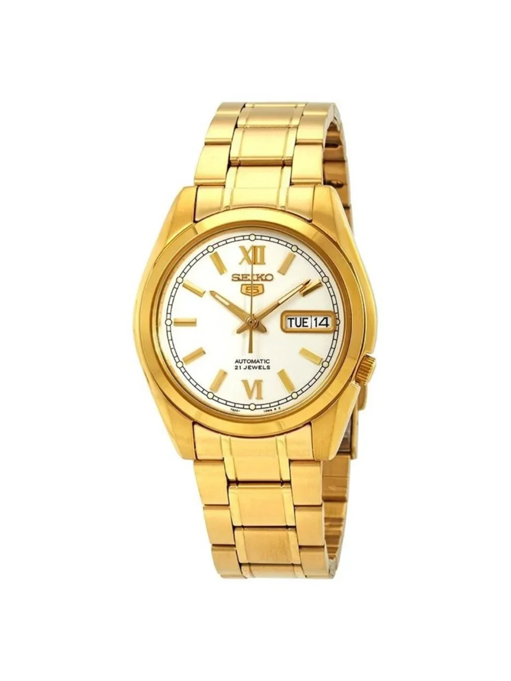 NWT Seiko Series 5 Automatic Silver Dial Men's Watch